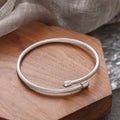 woiwoi Stainless Steel Bracelets Vintage Fashion Simplicity Temperament Decals Wires Metal Bracelet For Women Jewelry Gifts Vera Lux