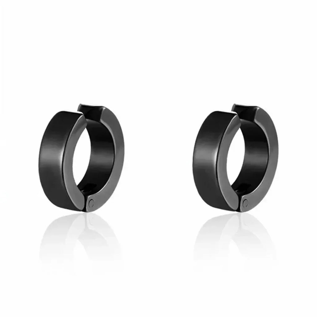 2pcs Punk Mens Strong Magnet Magnetic Ear Stud Set,Non Piercing Cross Clip-on Earrings Suitable Gifting Boyfriend Lover Jewelry Vera Lux