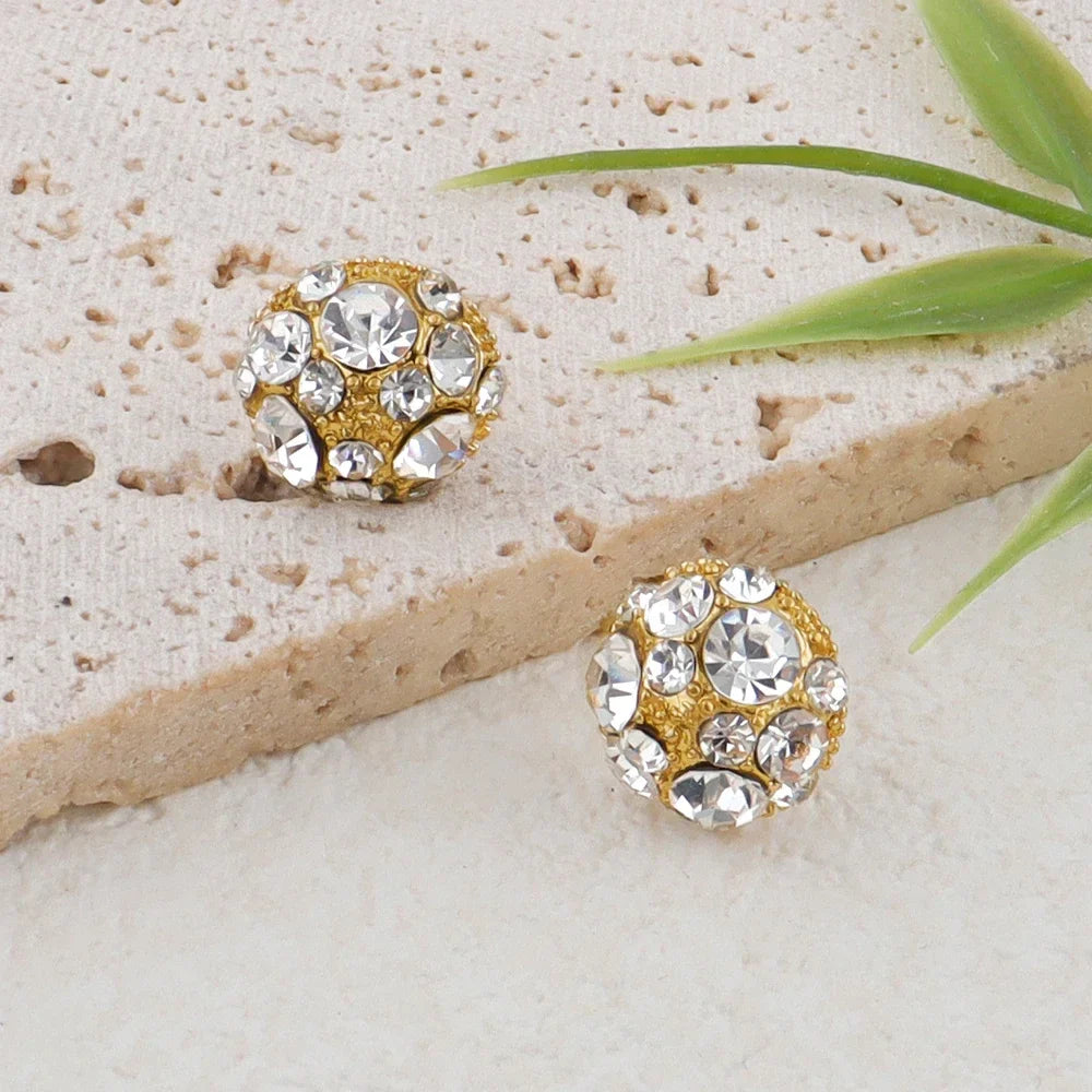 Crystal Earrings Bracelet Pendant Jewelry Set Gold Plated Necklace Elegant Women Fashion Trendy Bohemia Luxury Party Gift Bride Vera Lux