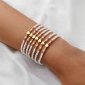 7Pcs Colorful Rice Beads Bracelet Set For Women Fashion Heart Charm Elastic Beaded Chain Bangle Female Trendy Jewelry Gift Vera Lux