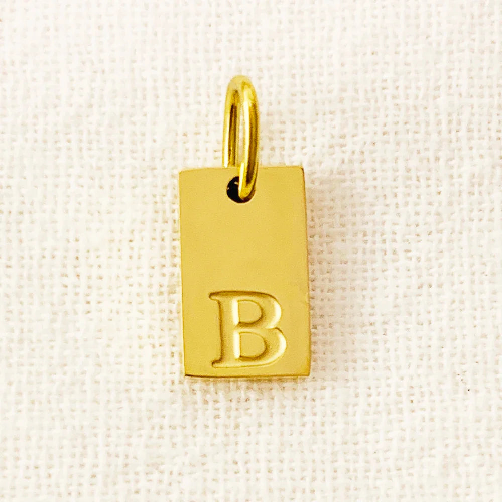 10PCS Alphabet Charm Pendant for Necklaces Stainless Steel Jewelry DIY Engraved Lettering Accessories Women's Fashion Jewelry Vera Lux