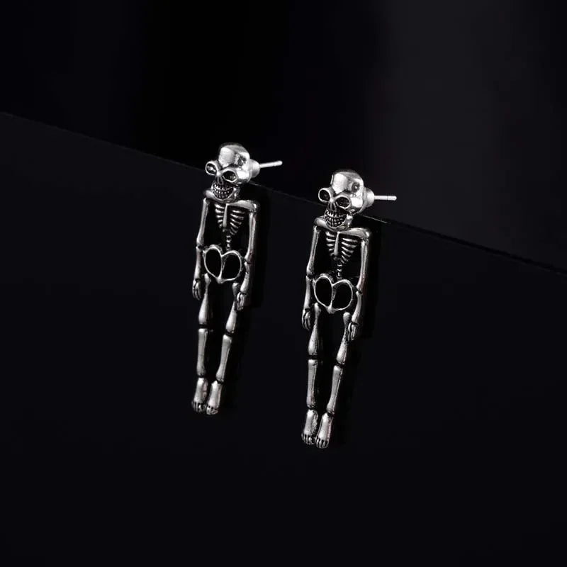 New Halloween Skull Skeleton Drop Earrings for Women Fashion Trend Gothic Jewelry Gift Hip Hop Rock Cool Dropped Earrings Men Vera Lux