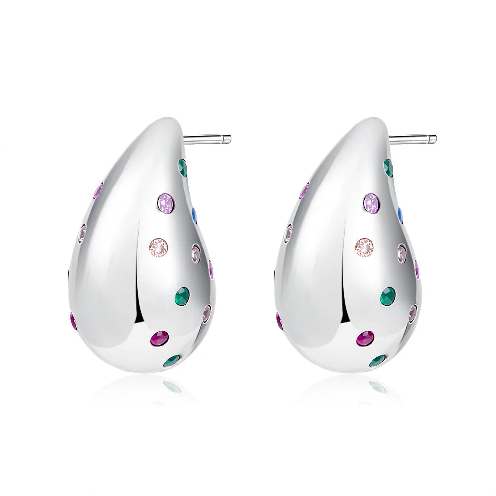 2026 New 925 Silver Elephant Cherry Blossom Butterfly Heart Earrings, a delicate choice for women's fashion jewelry Vera Lux