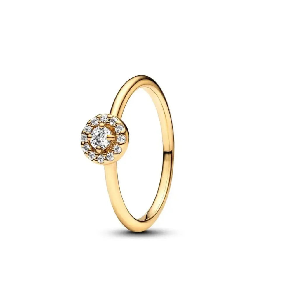 925 Silver Gold Color Heart Stone Rings Ring New Hot Selling Gold Color Rings Suitable For Any Occasion  DIY Birthday Gift Vera Lux