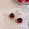 Cute Cherry Fruit Acrylic Earrings Fashionable Resin Cherry Earrings For Women Kpop Jewelry Trendy Accessories Vera Lux