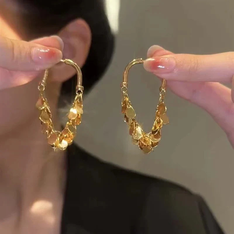2026 New Senior Luxury Delicate Long Tassels Drop Earrings Fashion Versatile Exaggerate Metal Women Jewelry Girl's Earrings Vera Lux
