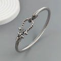 New steel wire button pattern horseshoe gold-plated stainless steel bracelet 18K, high quality waterproof couple bracelet, wife Vera Lux