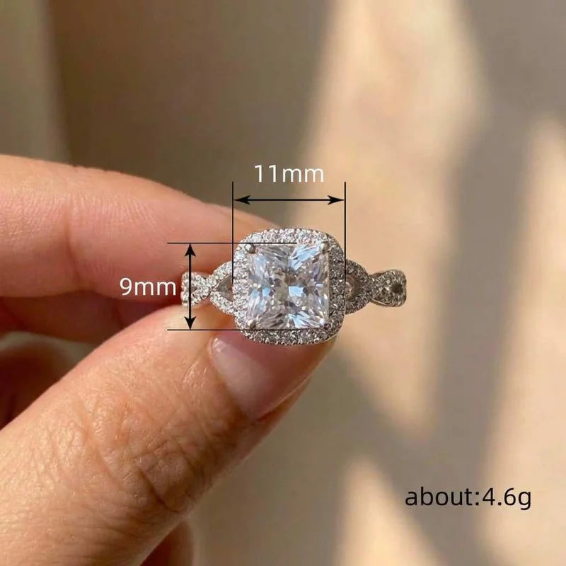 925 Sterling Silver Temperament Women's Rings for  Women Newly Designed Female Accessories Engagement Party Zirconia Jewelry Vera Lux