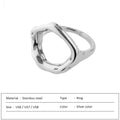 Vintage Circle Motif Stainless Steel Ring for Women Melted Texture Detail Texture Temperament Jewelry Wholesale Dropshipping Vera Lux
