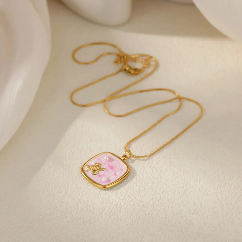 Starfish Shell Conch Pendant Necklaces For Women Gold Color Stainless Steel Chain Choker Trendy Summer Beach Party Jewelry Gift Vera Lux