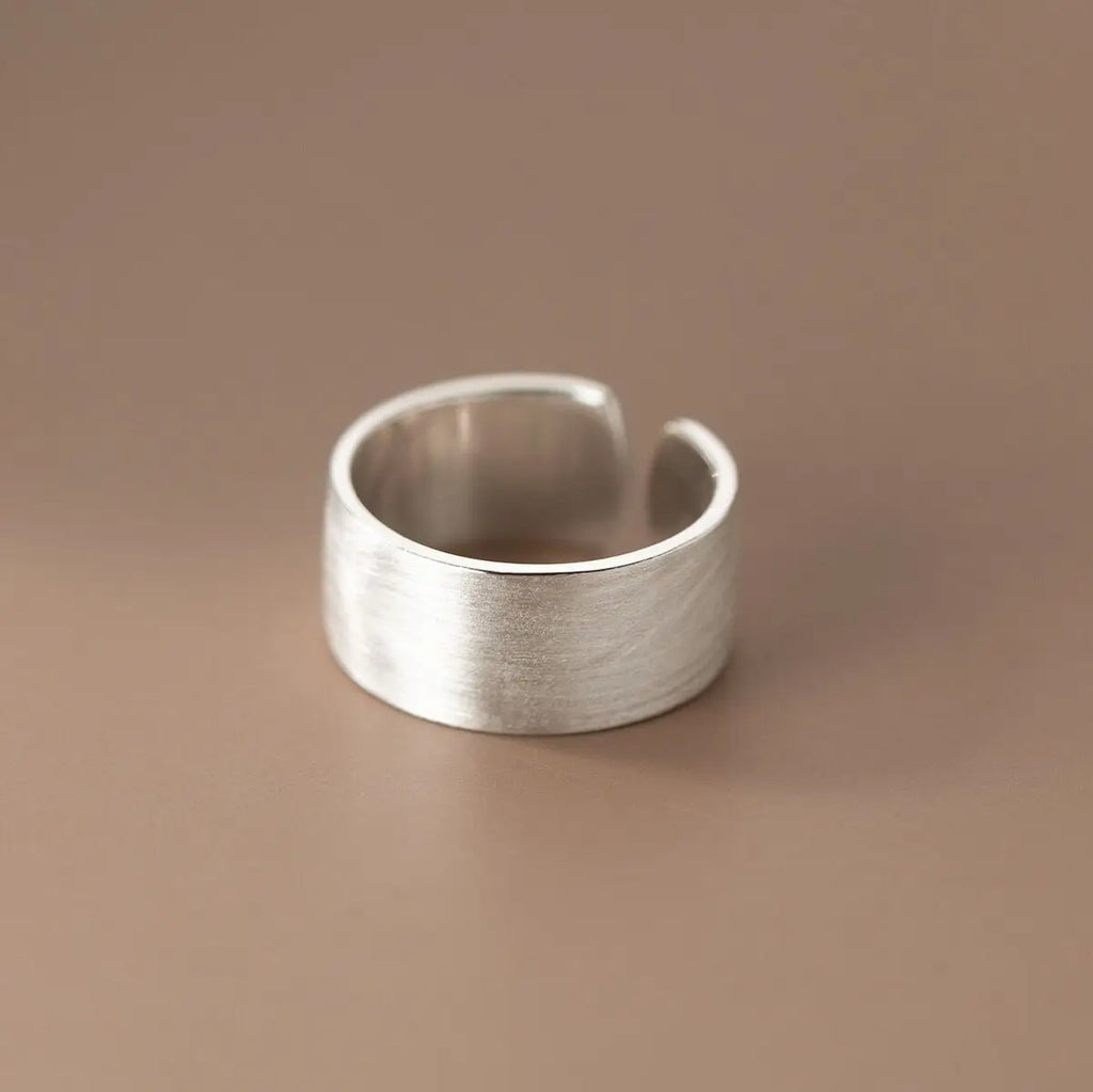 925 Sterling Silver Wire Drawing Adjustable Rings For Women Couple Luxury Jewelry Ladies Accessories Gifts Jewellery Vera Lux