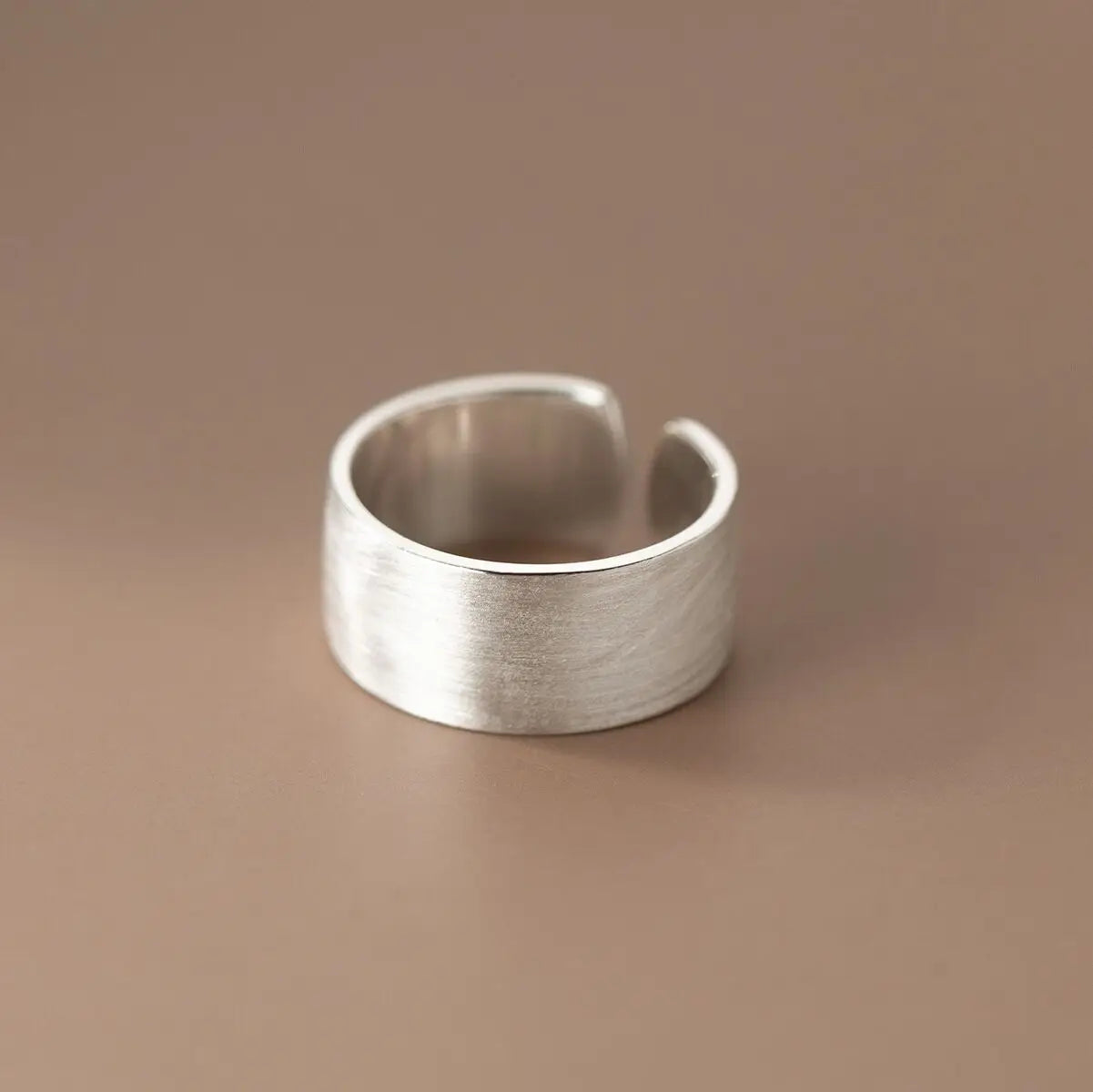 925 Sterling Silver Wire Drawing Adjustable Rings For Women Couple Luxury Jewelry Ladies Accessories Gifts Jewellery Vera Lux