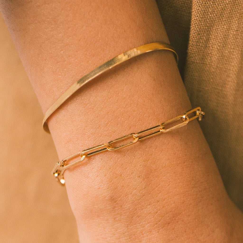 SUNIBI Classic Snake Chain Bracelets for Women Trend  Fashion Stainless Steel Cuban Chain Bracelet Trendy Woman Gifts Jewelry Vera Lux