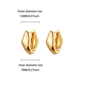 Geometric Hook Earrings For Women Stainless Steel Gold Color Jellyfish Dangle Drop Earrings 2025 Trend Piercing Wedding Jewelry Vera Lux