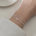 925 Silver Diamond-Studded Butterfly Bracelet Women's Fashion Temperament Flower Adjustable Bracelet Vera Lux