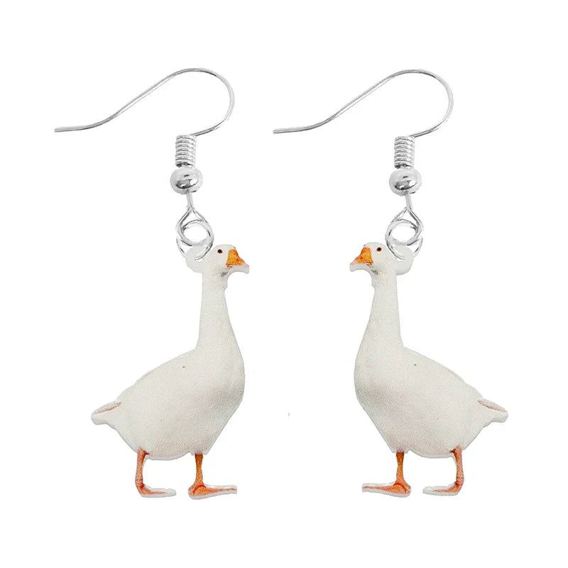 Earring For Women Acrylic Funny Custom Cute Girls Gift Eardrop Kids Animal Rabbit Parrot Bird Frog Butterfly Vera Lux
