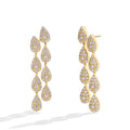 MINTYBOX S925 Silver 2.59ct Lab Diamond Moissanite Drop Earrings for Women 18k Gold Plated Leaves Dangle Wedding Earring Jewelry Vera Lux