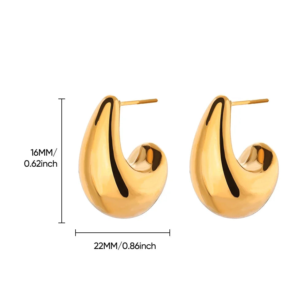 Geometric Flower Stainless Steel Earrings Women Sweet Sunflower Star Gold Color Ear Piercing Jewelry Wedding Accessories Gifts Vera Lux