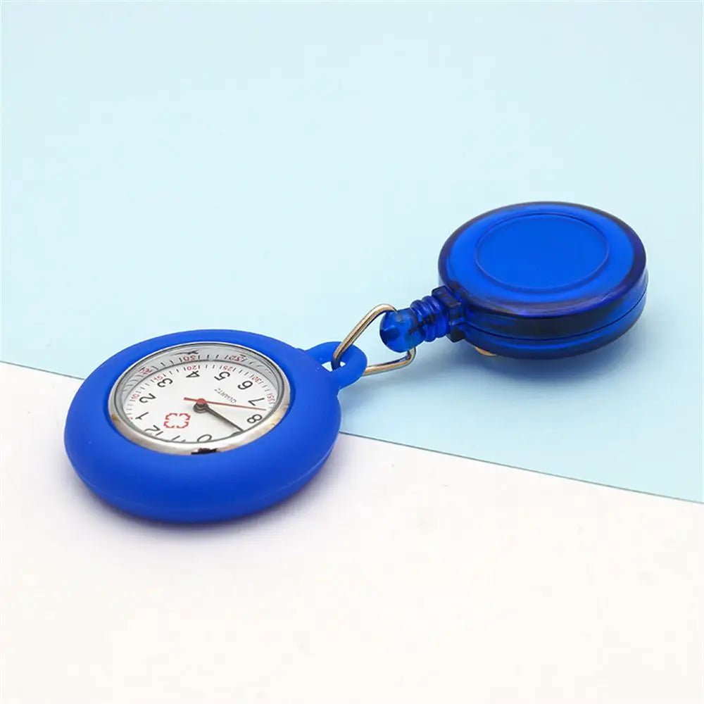 1PC New Retractable Nurse Watch Clip-on Fob Watch Doctor Medical Hanging Brooch Pin Quartz Clock Doctor Nurse Gifts Vera Lux