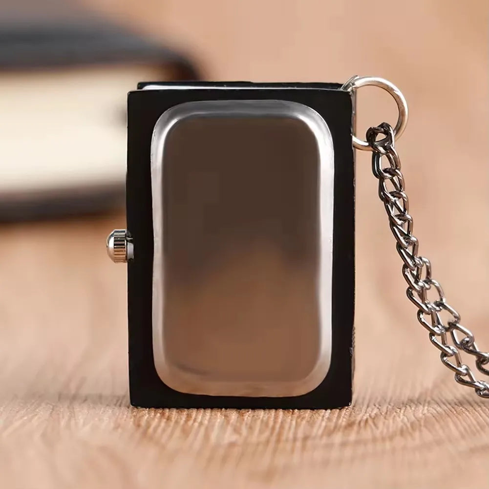 Japanese Anime Antique Necklace Chain Clock Pendant Death Note Book Quartz Pocket Watch for Men Women Vera Lux