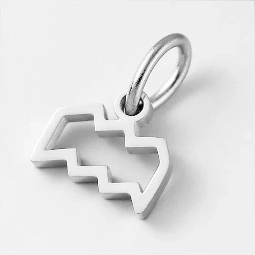10PCS Stainless Steel Star Zodiac Sign 12 Constellation Pendant Accessories for Necklace Women Man Jewelry Gifts Wholesale Vera Lux