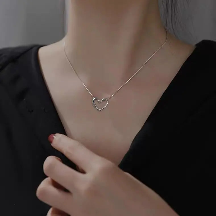 Kpop Star Pendent Necklace for Women Punk Simple Zircon Tassel Clavicle Chain Choker Elegent Party Gift Jewelry Girl Vera Lux