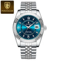 POEDAGAR Classic Luxury Men's Quartz Watches Stainless Steel Date Man Watch Waterproof Luminous Fashion Business Male Wristwatch Vera Lux