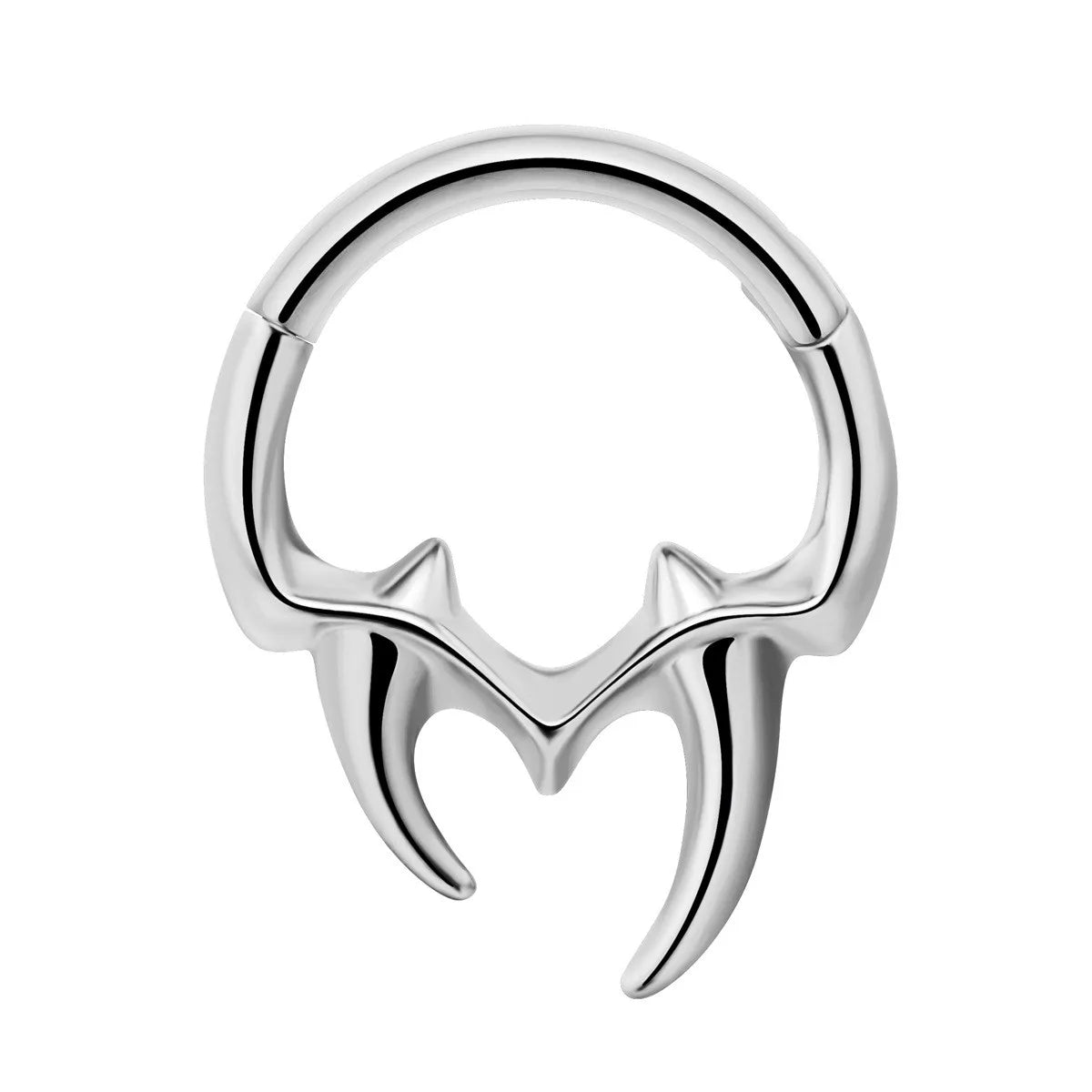 16G Vine Septum Nose Ring Piercing Hinged Clicker 316L Stainless Steel Daith Clicker Helix Cartilage Earring Chain BodyJewelry Vera Lux