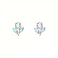 Fruit Bubble Colorful Zircon Flower Earrings Women's Fashion Personality Trendy Luxury Forest Earrings Versatile Ins Vera Lux