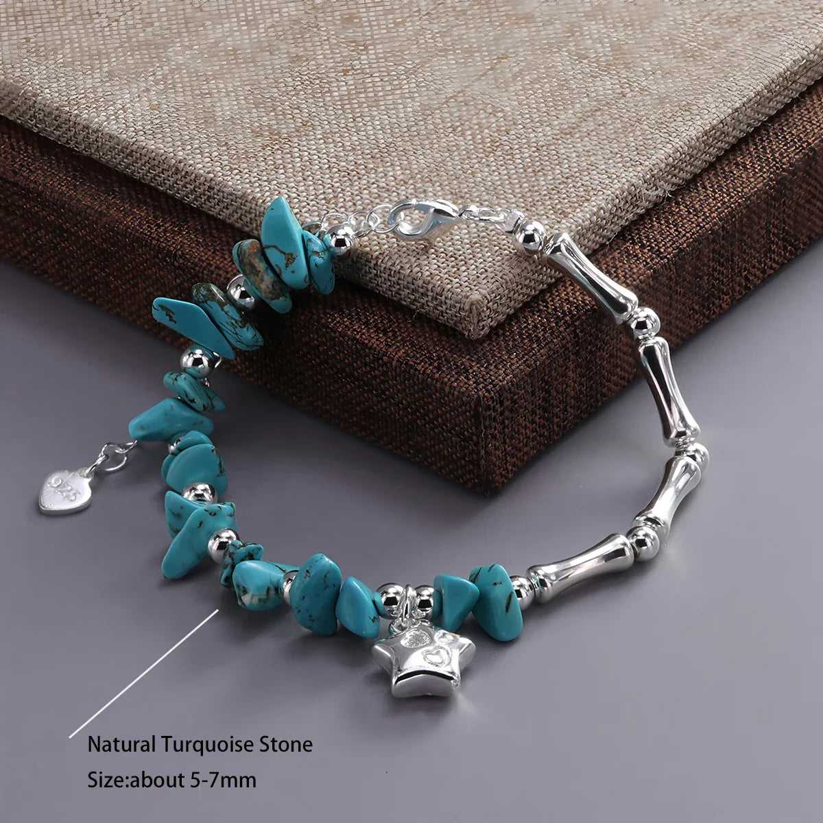 925 Sterling Silver Star Bead Bracelet For Women Fragmented Silver Sweet Romantic Versatile Trend Jewelry Gifts Dropshipping Vera Lux
