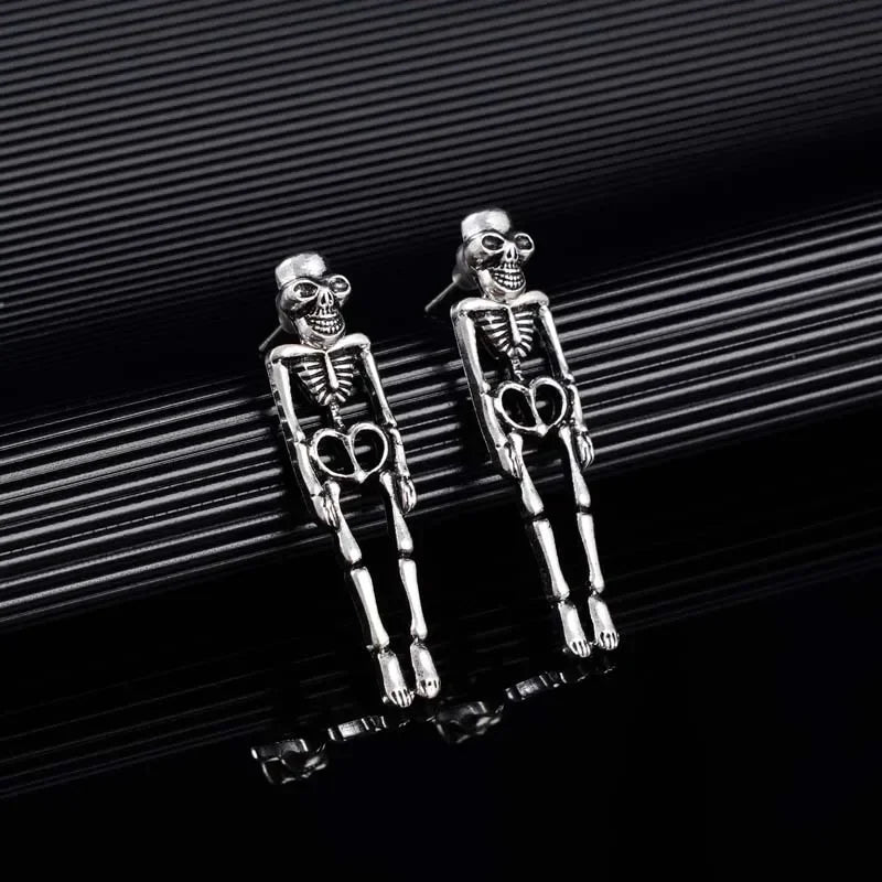 New Halloween Skull Skeleton Drop Earrings for Women Fashion Trend Gothic Jewelry Gift Hip Hop Rock Cool Dropped Earrings Men Vera Lux