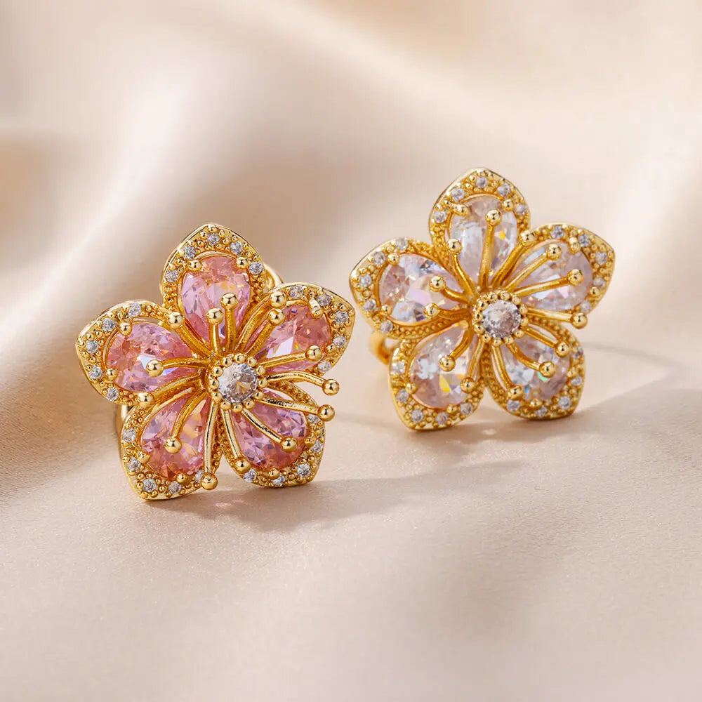 Stainless Steel Flower Big Open Rings For Women Gold Color Imitation Pearl Hollow Out Ring Trendy Aesthetic Jewerly Gifts Vera Lux