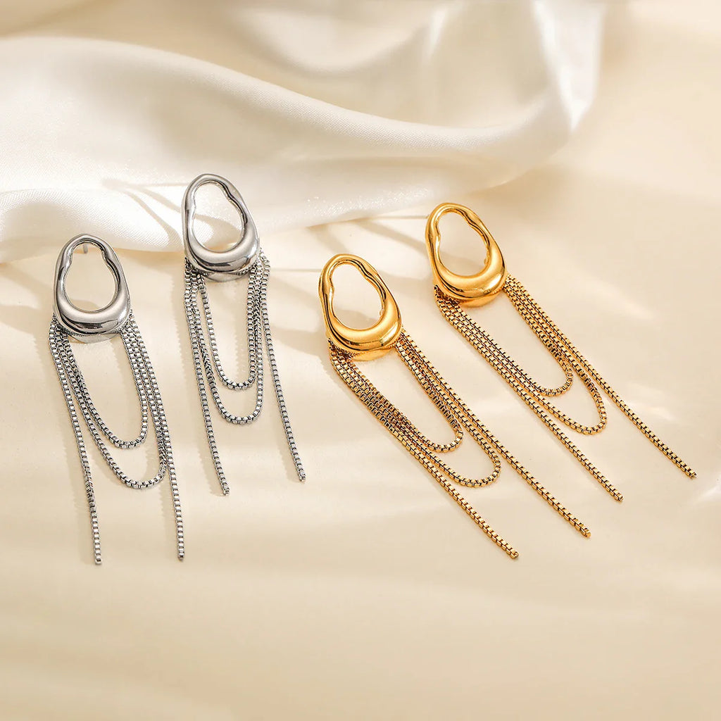 NEWBUY New Arrival INS Tassels Drop Earrings For Women Girls,High Quality Daily Jewelry Perfect For Everyday Wear Vera Lux
