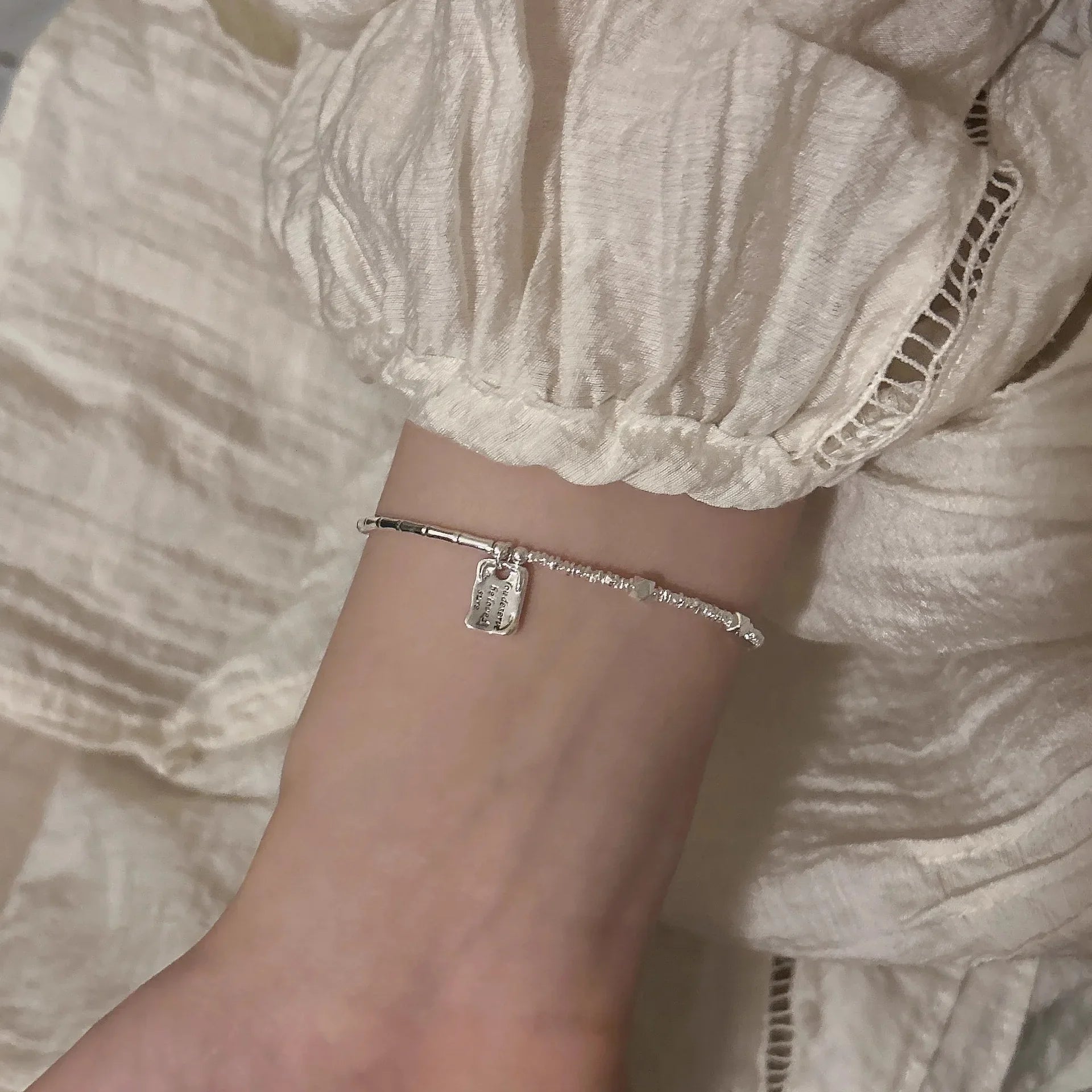 925 Sterling Silver Star Bead Bracelet For Women Fragmented Silver Sweet Romantic Versatile Trend Jewelry Gifts Dropshipping Vera Lux