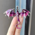 Fashion Enamel Dragon Brooches For Men Women Rhinestone Flying Dragon Clothes Suit Party Office Brooch Pins Jewelry Accessories Vera Lux