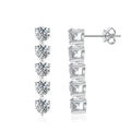 NeeTim 3mm Full Moissanite Earring For Women Wedding Fine Jewely 925 Sterling Sliver With White Gold Plated Party Studs Earrings Vera Lux