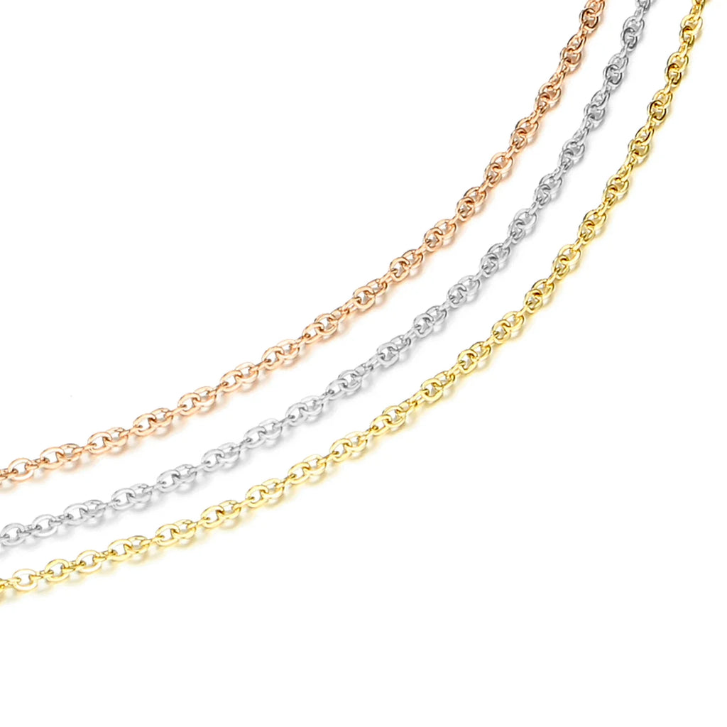 Fine Chain Necklace Stainless Steel Gold Color Pendants Short Long Statement Women Colar Gift Stainless Steel Jewelry Wholesale Vera Lux