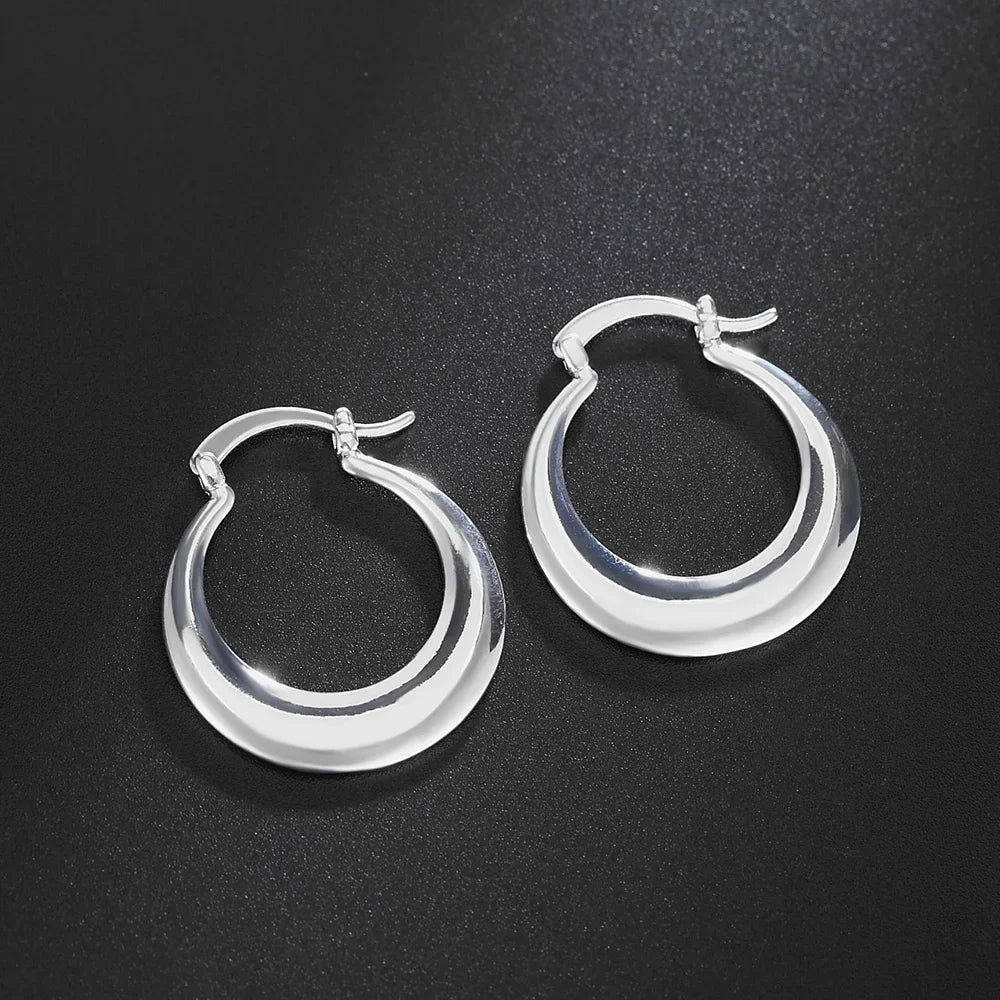 Wholesale hoop 925 Sterling silver cute Earring for women lady wedding beautiful lovely Jewelry nice party noble Vera Lux