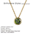 Classic Stainless Steel Necklace Women Designer Luxury Jewelry Gold Color Bride Statement 12 Birthstone Necklace Vera Lux