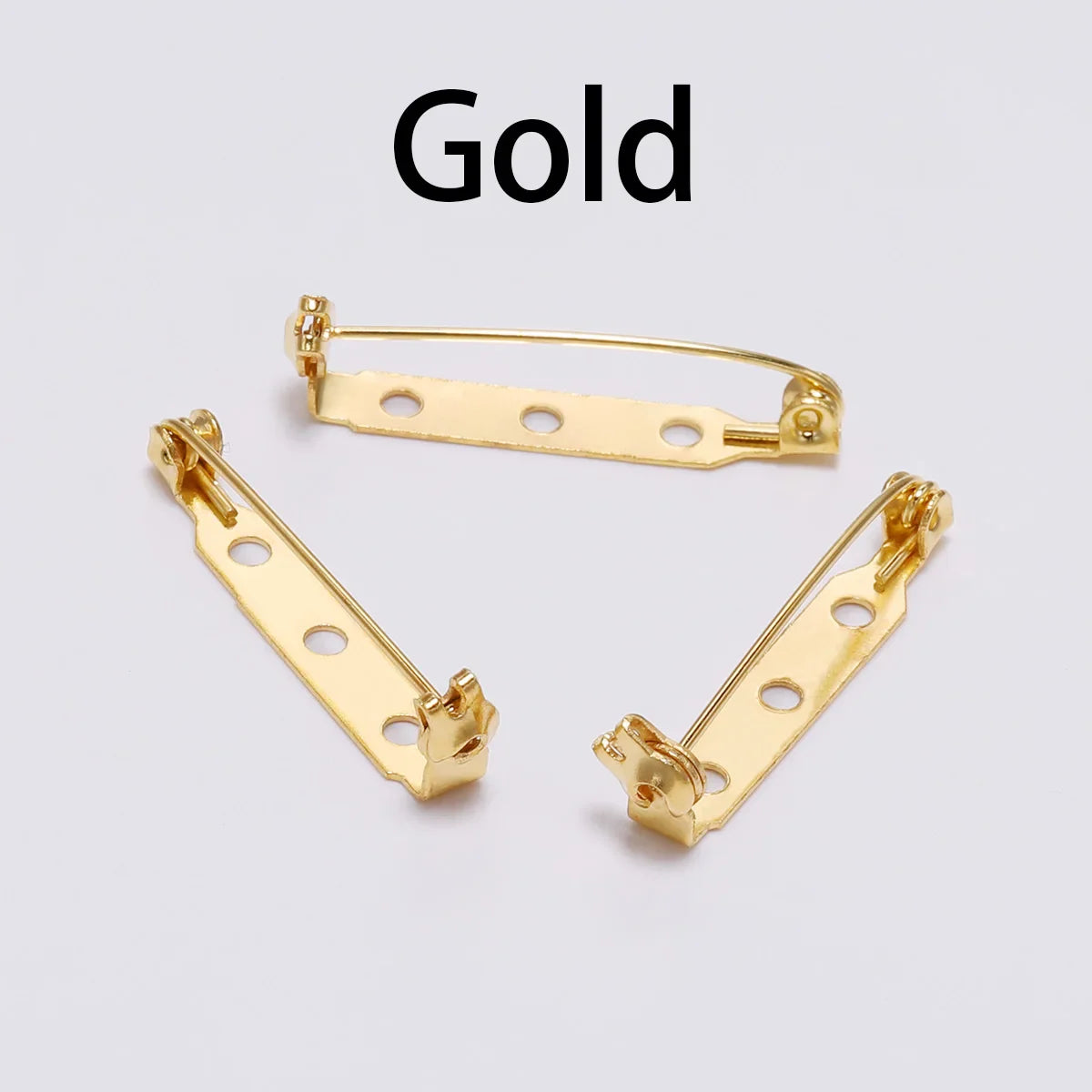 20-50pcs 20 25 32 38mm Brooch Clip Base Pin Blank Safe Lock Brooch Pin Base Badge Holder For DIY Jewelry Making Finding Supplies Vera Lux