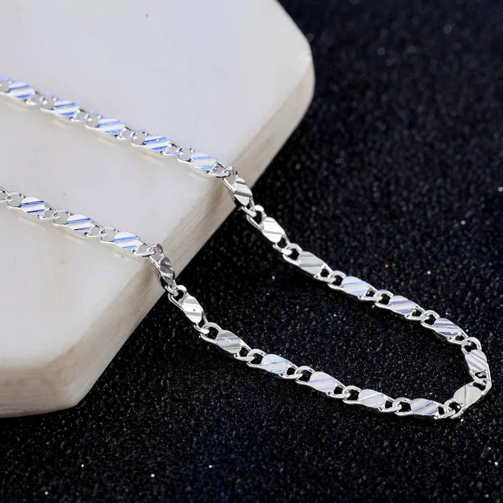 Exquisite Fashion 18K Gold Filled Necklace For Women Men Size 16-30 Inch Jewelry Chain Wholesale Vera Lux