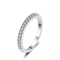 NeeTim Full D Color Moissanite Wedding Band Ring 925 Sterling Silver Eternity Band Engagement Bride Bands Party Rings For Women Vera Lux