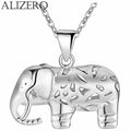 Street fashion 925 Sterling Silver Pretty elephant pendant Necklace For Women Wedding accessories party designer Jewelry gifts Vera Lux