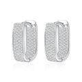 NeeTim Full D Color Sparkling Moissanite Earrings 925 Sterling Silver Classic Shining Hoop Earrings For Women Wedding Jewelry Vera Lux
