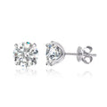 Smyoue 0.2-3CT Rose Gold Color Moissanite Stud Earrings for Women Sparkling Classic Wedding Lab Diamond Earring Pure 925 Silver Vera Lux