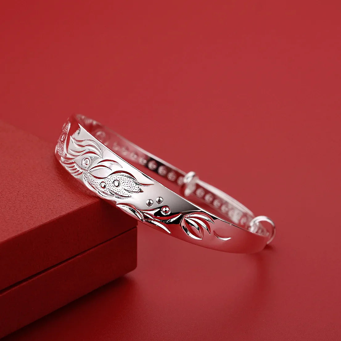 Luxury 925 Sterling Silver Noble Phoenix Bracelets Bangles For Women Fashion Party Wedding Jewelry Holiday Gifts Adjustable Vera Lux