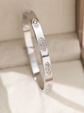 1pieces/set women's wedding jewelry party holiday Valentine's Day gift stainless steel bracelet plated with 18K gold bracelet Vera Lux