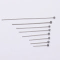 100pcs/Pack Stainless Steel 15-50mm Silver Ball Head Pins For Handmade DIY Jewelry Making Headpin Findings Accessories Vera Lux