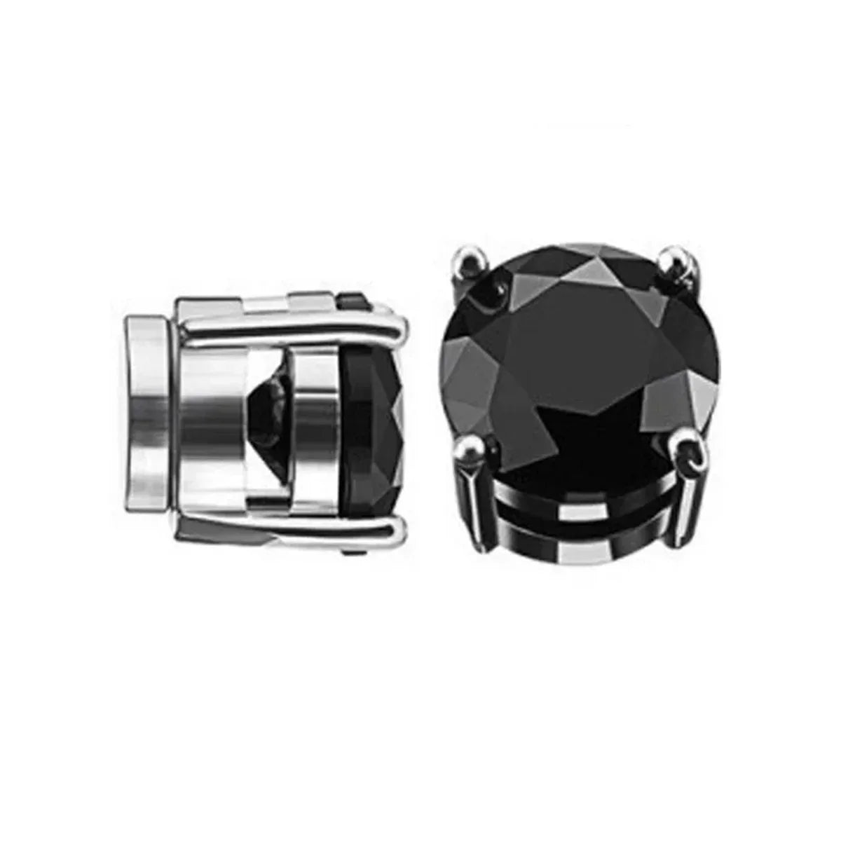 2pcs Punk Mens Strong Magnet Magnetic Ear Stud Set,Non Piercing Cross Clip-on Earrings Suitable Gifting Boyfriend Lover Jewelry Vera Lux
