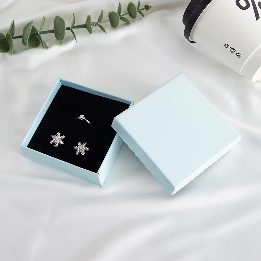 24Pcs Personalized Logo Jewelry Paper Gift Box Wedding Favors Ring Earring Necklace Pendant Bracelet Stud Bag Storage Packaging Vera Lux